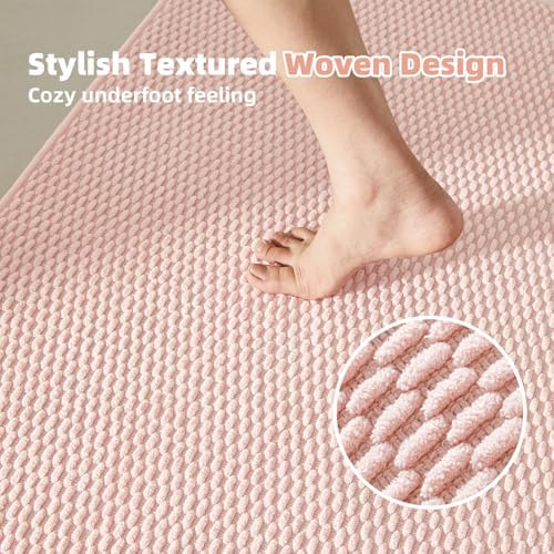TYUU Bathroom Runner Rugs, Long Bath Mat Runner Washable Thin Quick Dry Low - Image 2