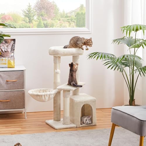 Topeakmart Multilevel Cat Tree Cat Scratching Posts Cat Houses and Condos - Image 2