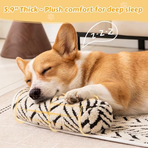 Calming Dog Bed Mats with Neck & Head Support, 31.5 x 23.62 inch Black - Image 3