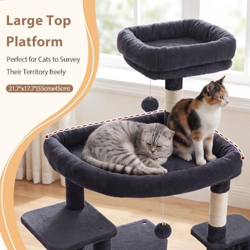 Gitelsnour 78.7'' Cat Tree Tower, 4 Cat Condos - Image 3