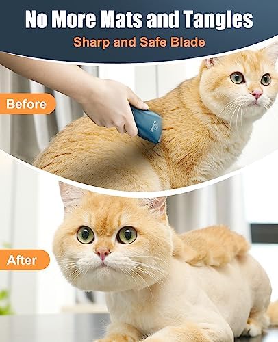 oneisall Pet Clippers for Cat Matted Hair, Quiet Pet Shaver for Cats - Image 3