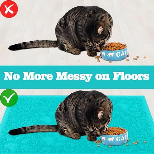 Darkyazi Cat Litter Box Mat for Floor Litter Trapping Mat Non-Slip Backing - Image 5