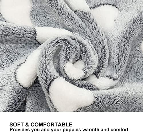 SORKUT 1 Pack 3 Puppy Blanket, Fleece Pet Dog Blanket - Image 4