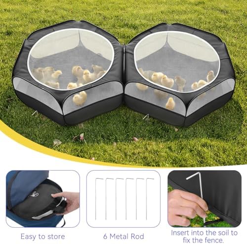 Pawaboo Small Animals Playpen, Large Chick Brooder - Image 4