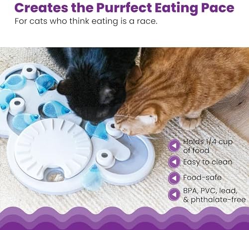 Catstages Nina Ottosson Rainy Day Puzzle & Play Cat Toy Treat Puzzle - Image 4