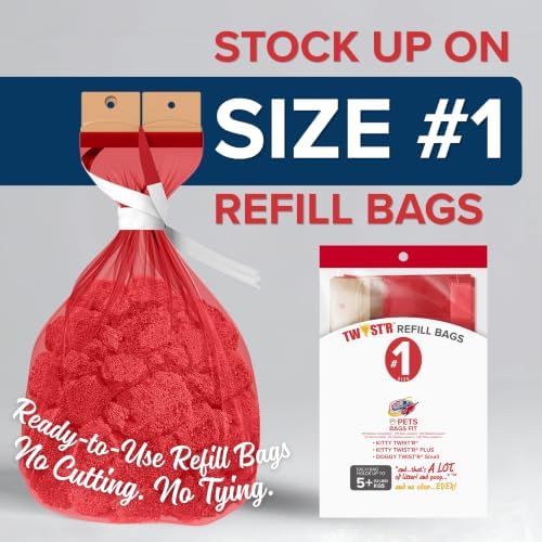 Red Rocket Kitty Twist'R Plus Cat Litter Disposal System, Litter Trash Can - Image 6