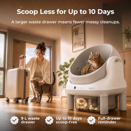 ABRCT Open Top L1 Self Cleaning Litter Box, Electronic Hands-Free, Smart Robot - Image 5