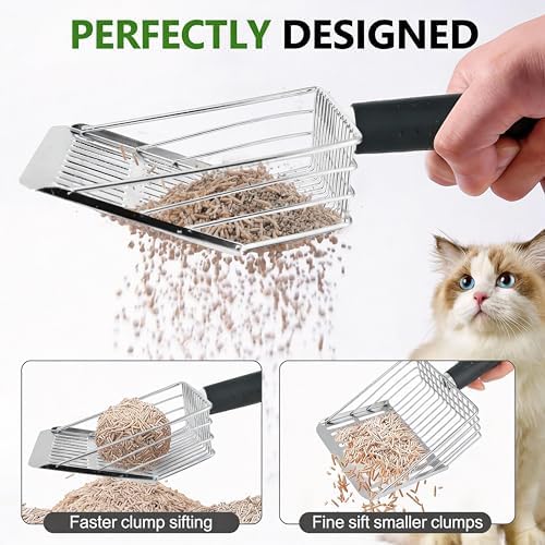 304 Stainless Steel Cat Litter Scooper - Image 5