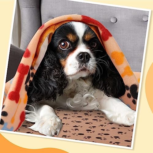 Preboun 50 Pack Puppy Blankets Bulk, Soft Fleece, 24 x 28 Inch, 25 Styles - Image 5