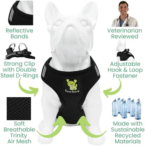 EcoBark Step in Dog Harness, Tiny Soft Mesh Teacup Dog Harness - Image 4
