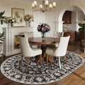 4x6 Oval Area Rug Washable by NYZEL