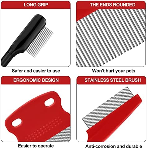 Boao 5 Pcs Dog Eye Comb Tear Stain Remover Grooming - Image 3