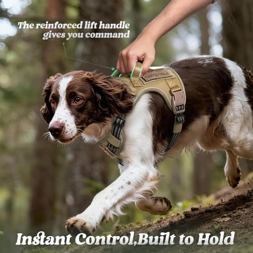 rabbitgoo Tactical Dog Harness for Large Dogs, No Pull Service Pet Vest - Image 5