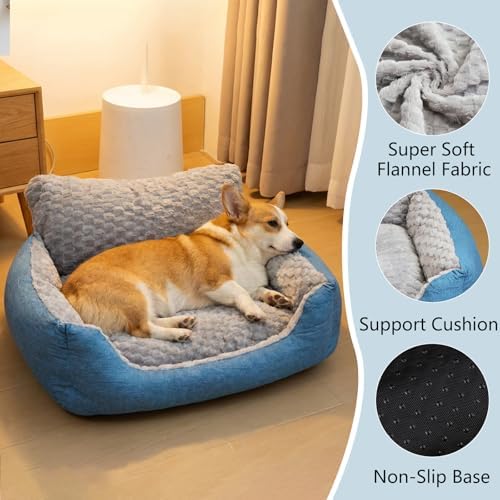 Medium Dog Bed, Orthopedic Bolster Sofa - Image 2