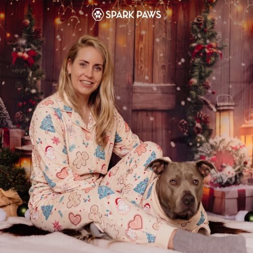 Spark Paws Christmas Matching Dog and Owner Pajama Top - Image 6