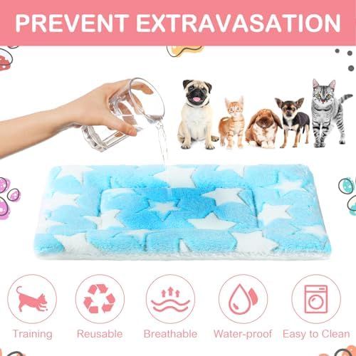 Haull 4 Pcs Waterproof Guinea Pig Bedding Mat, Cute Star, 13 x 18.5 - Image 3