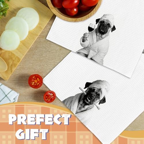 Dog Kitchen Towels Decor Set of 2 - Image 5