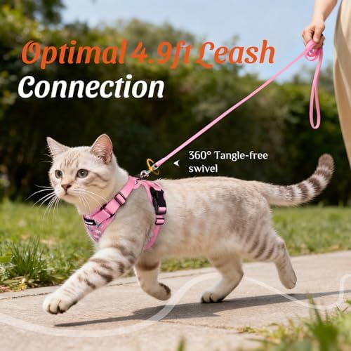Dooradar Cat Harness and Leash Set, Adjustable and Escape Proof - Image 7