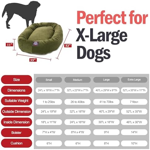 Majestic Pet Micro Velvet Dog Bed, 52 Inch X-Large - Image 3