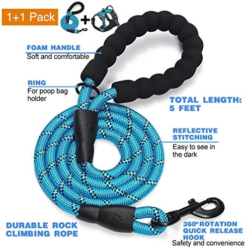 tobeDRI No Pull Dog Harness Adjustable Reflective Oxford Easy Control Medium - Image 2