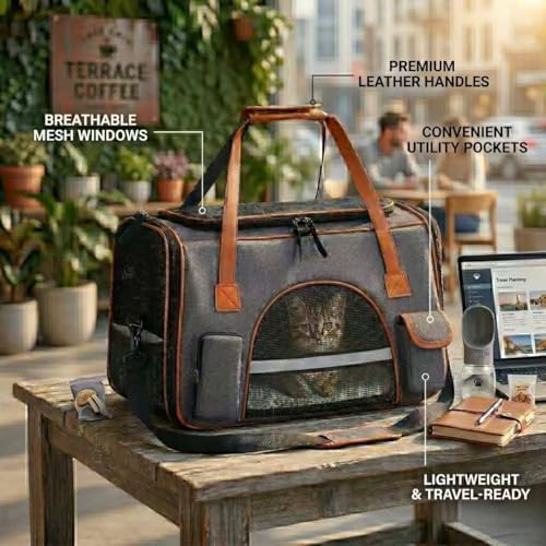 Pesen Premium Soft Cat Carrier, 17.6 x 11 x 11 Inches - Image 6