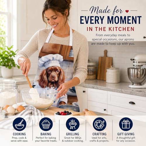 Caroline's Treasures Sussex Spaniel The Chef Apron Cooking Kitchen Server - Image 6