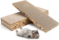 Mini Cat Scratching Board 4pcs Brown Cardboard Cat Scratcher Scratch Pad by Unknown