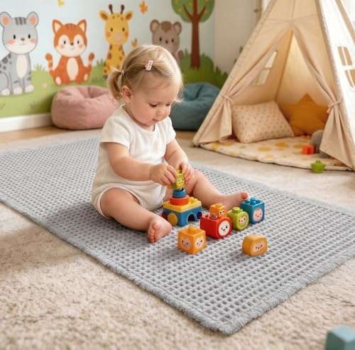 ILANGO Upgraded Waffle Bath Rug 24x60, Super Absorbent Non Slip Bath Mat - Image 4