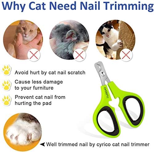 Pet Nail Clippers, Cat & Kitten Claw Nail Clipper Safe Sharp Trimmer - Image 4