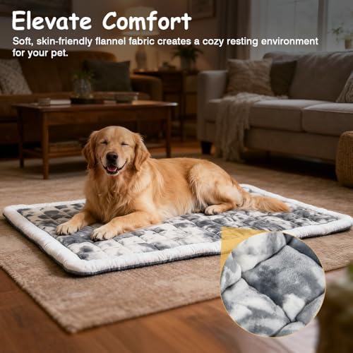 42" x 27"Washable Dog Bed Mat, Upgraded Non-Slip Durable Dog Bed, Soft and - Image 4