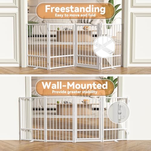 SNUOWU Full Metal Freestanding Dog Gate - Image 6