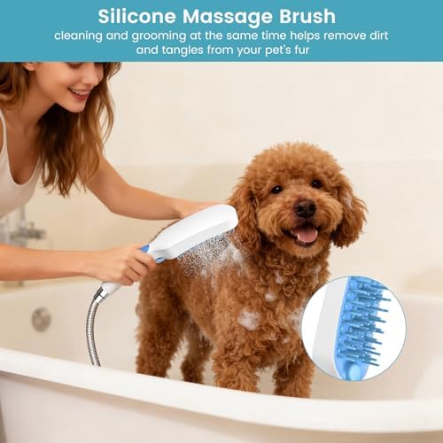 Dog Shower Attachment, Handheld Sprayer - Image 4