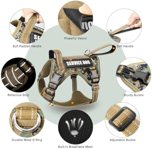 WINSEE Tactical Dog Harness, No Pull Dog Harness - Image 4