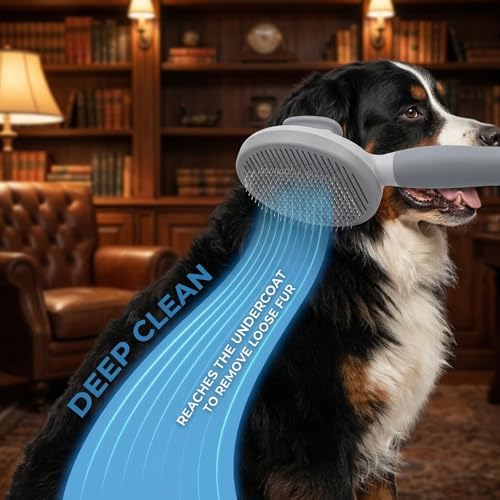 Cat Brush for Shedding for Indoor Cats & Dog Brush for Shedding - Image 2