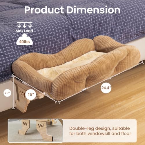 Woochpet Wooden Cat Window Perch - Image 2