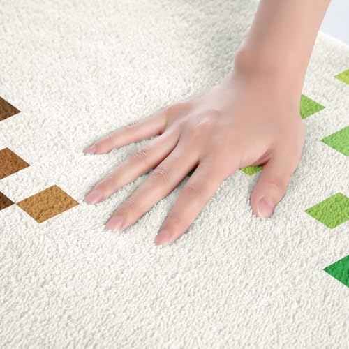 Pixelated Bathroom Rug, Cartoon Gamepad Non Slip Bath Mat - Image 4