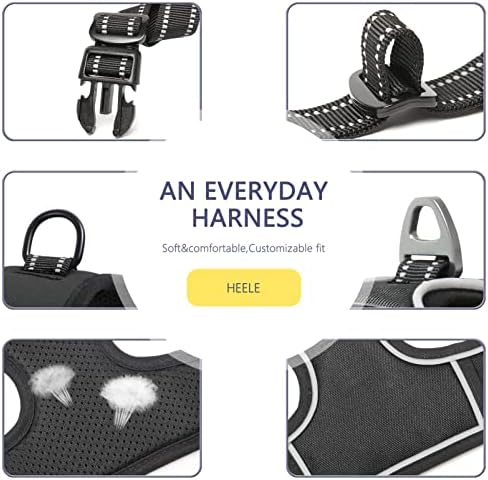 HEELE Dog Harness, No Pull Adjustable Padded Reflective Harness - Image 6