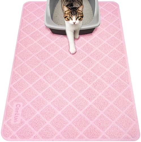 Conlun Cat Litter Mat Litter Trapping Mat, Less Waste Cat Litter Box Mat by Conlun