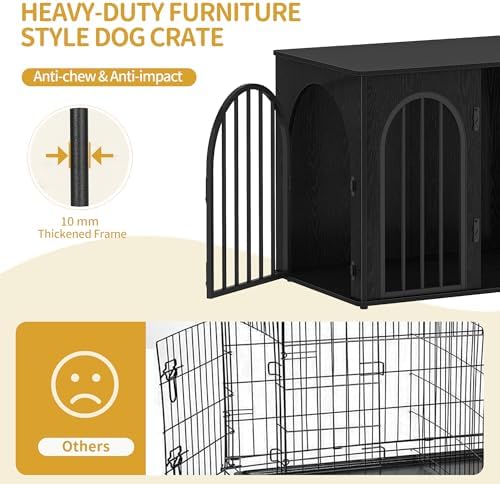 Hzuaneri 26.8'' Dog Crate Furniture, Dog Kennel Indoor - Image 5