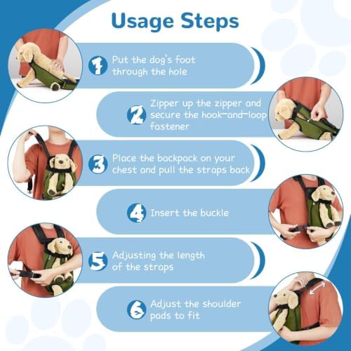 YUDODO Pet Dog Carrier Backpack Adjustable Front Carrier - Image 3