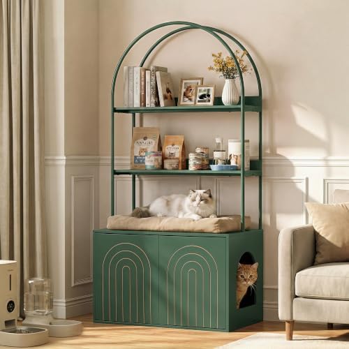 Arched Cat Litter Box Enclosure by WelcometoFurnitureSalon