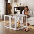 Clear Acrylic Dog Playpen Indoor Pet Pen, 8 Panels by ClimbHope