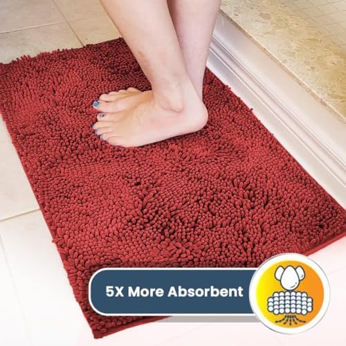 Muddy Mat® 2-Piece Red Medium 30"X19" AS-SEEN-ON-TV Highly Absorbent Microfiber - Image 6