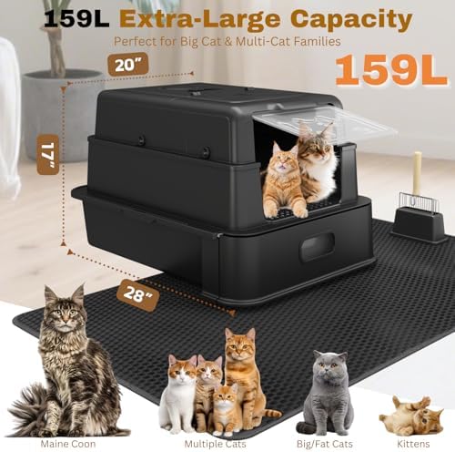 XXXL Jumbo Drawer Stainless Steel Cat Litter Box - Image 2