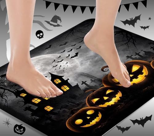 Arttown Bathroom Rug Set of 3, Bath Mats Halloween Spooky Black - Image 7