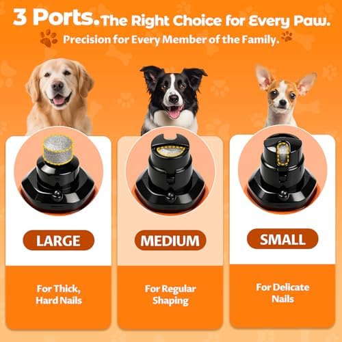Dog Nail Grinder, Quiet 3-Speed - Image 3