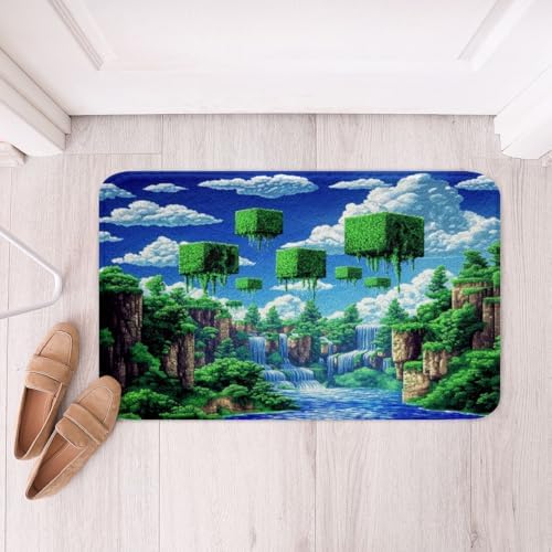 Manfei Pixelated Games Bath Mats by Manfei