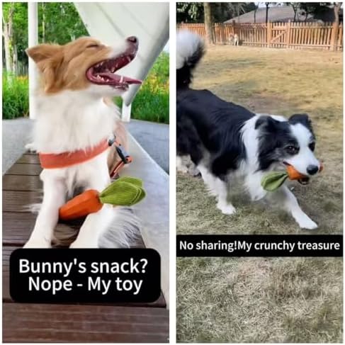 MewaJump Dog Chew Toys for Aggressive Chewers, Rubber Squeaky Dog Toys - Image 5