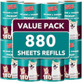 MEIQIHOME Extra Sticky Lint Roller Refills Only, 880 Easy-Tear Sheets by MEIQIHOME