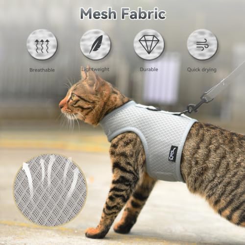 Cat Harness and Leash Set for Walking Escape Proof, Extra Large - Image 6